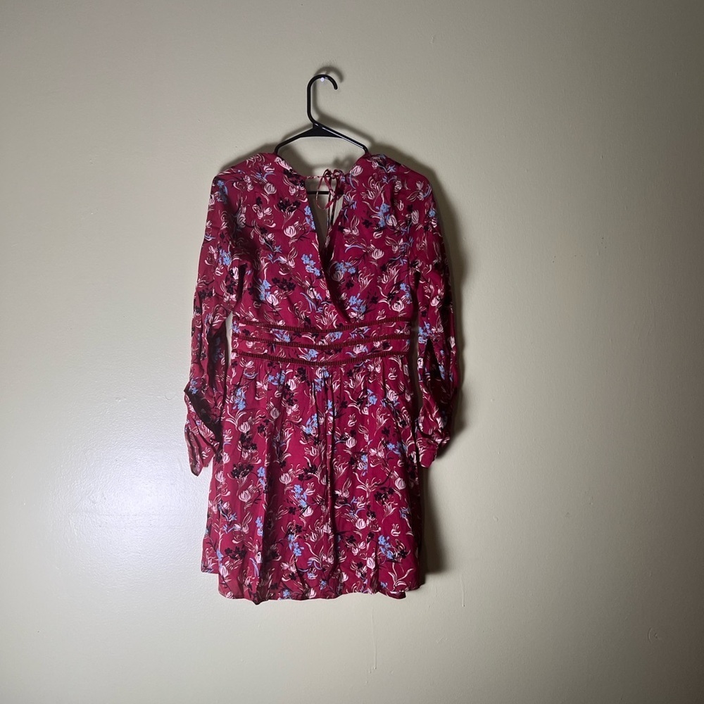 Willow & clay XS red long sleeve bohemian dress - Picture 6 of 6